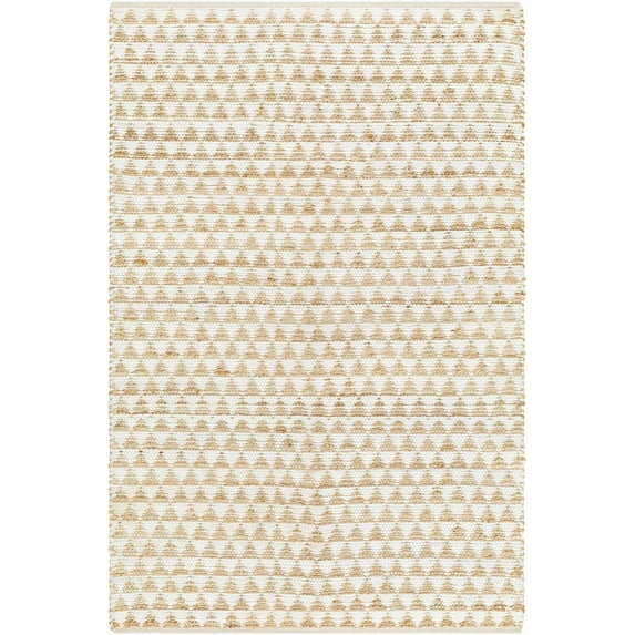 BoutiqueRugs Colm Contemporary Area Rug - Rose Cream, Dark Beige, Khaki - 27" x 45"
