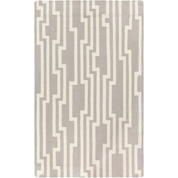 BoutiqueRugs Comfrey Contemporary Area Rug - Medium Gray, Ivory - 2' x 3'