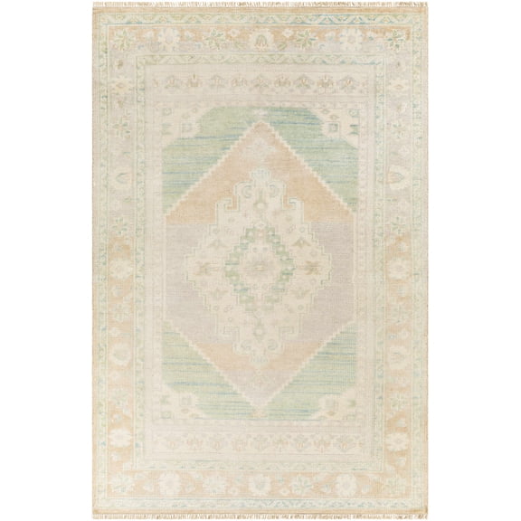 BoutiqueRugs Danao Traditional Area Rug - Beige, Sage, Light Sage - 2' x 3'