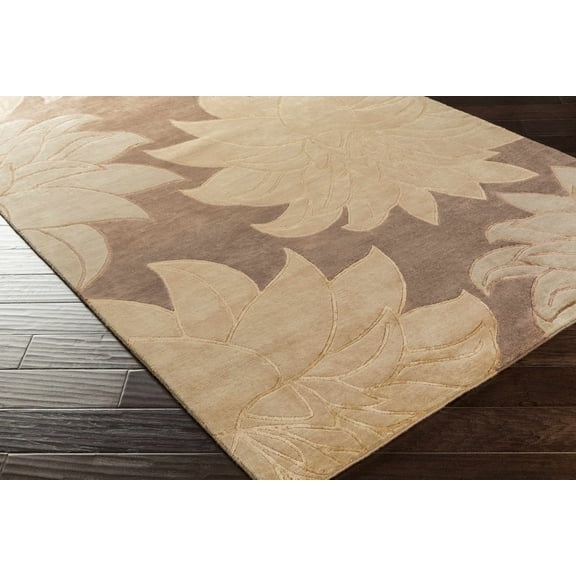 BoutiqueRugs Defoe Farmhouse Area Rug - Camel, Multi Brown, White Tonal - 2' x 3'