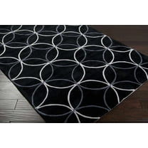 BoutiqueRugs Delano Transitional Area Rug - Black, Charcoal, Light Gray - 8' x 11'