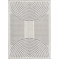 thumbnail image 1 of BoutiqueRugs Deron Contemporary Area Rug - Machine Washable - Gray, Off White - 3'3" x 5', 1 of 14