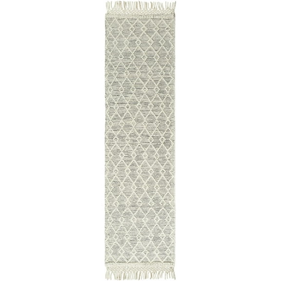 Boutique Rugs Diata Traditional, Transitional Runner Rug - Ivory, Black - 2' x 5' Runner