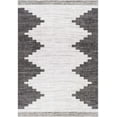 thumbnail image 1 of BoutiqueRugs Djugun Moroccan Geometric Area Rug - Outdoor Carpet - Performance and High Traffic Carpet for Porch, Patio, Living Room - Black, Charcoal, Off White - 5'3" x 7'7" (5x7), 1 of 19