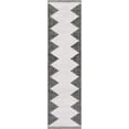 thumbnail image 1 of BoutiqueRugs Djugun Moroccan Geometric Rug - Outdoor Safe - Performance and High Traffic Carpet for Porch, Patio, Entryway - Black, Charcoal, Off White - 2'7" x 10' (2x10), 1 of 19