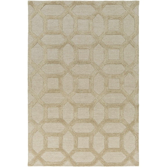 BoutiqueRugs Dodgertown Contemporary Area Rug - Peach, Ivory, Beige - 2' x 3'