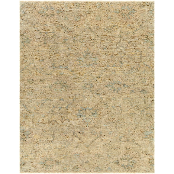 BoutiqueRugs Donae Traditional Area Rug - Beige, DustySage, Mustard - 18" x 18" Sample
