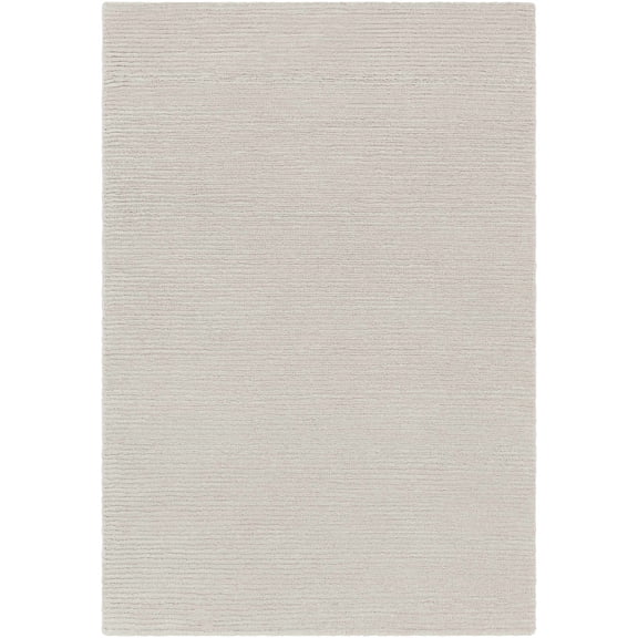 BoutiqueRugs Donegal Solid & Striped Area Rug - Light Gray - 2' x 3'