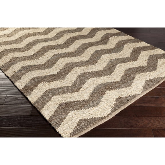 BoutiqueRugs Drakesville Natural Fibers Area Rug - Peach, Taupe, Beige - 9' x 12'