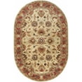 thumbnail image 1 of BoutiqueRugs Dresher Boho Hand Tufted Wool Natural Fiber Soft Area Rug - Traditional Floral Damask Carpet for Living Room, Bedroom - Tan, Rust, Olive - 8' x 10' (8x10), 1 of 19