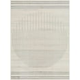 thumbnail image 1 of BoutiqueRugs Dung White and Gray Modern Abstract Geometric Extra Large Area Rug - Minimalist Contemporary Striped Carpet for Living Room, Dining Room - Gray, Cream - 8'11" x 12'4" (9x12), 1 of 10