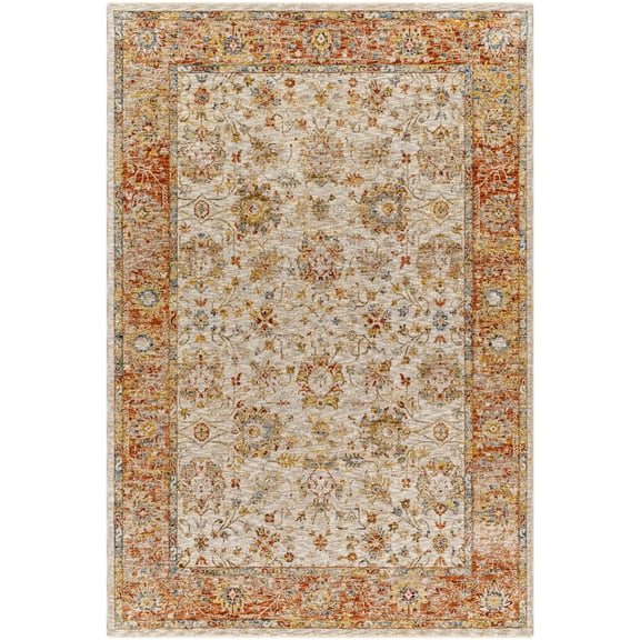 Boutique Rugs Duong Traditional Area Rug - Light Sage, Tan, Mustard - 2' x 2'11"