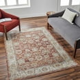 thumbnail image 1 of BoutiqueRugs Duong Traditional Runner Rug - Light Sage, Tan, Brick Red - 2'7" x 10' Runner, 1 of 9