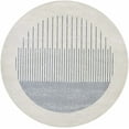 thumbnail image 1 of BoutiqueRugs Duri Contemporary Area Rug - Cream, Navy, Light Slate - 7'10" Round, 1 of 10