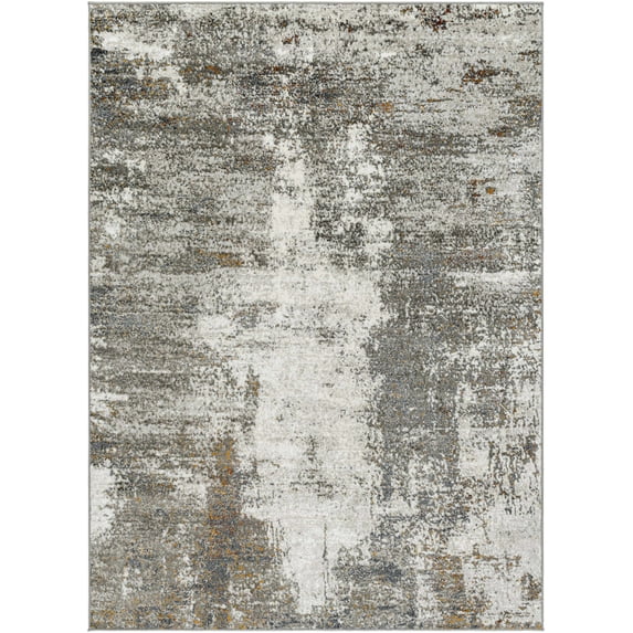 BoutiqueRugs Duval Contemporary Area Rug - Light Gray, Taupe, Dark Gray - 5'3" x 7'