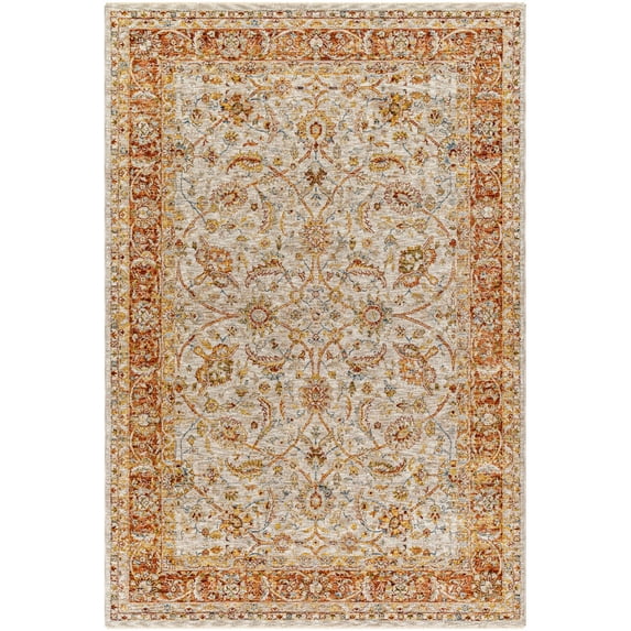 BoutiqueRugs Dyan Traditional Area Rug - Light Sage, Tan, Mustard - 6'7" x 9'6"
