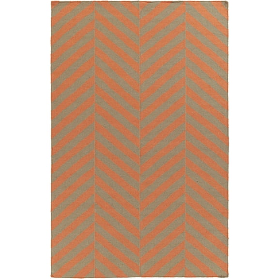 BoutiqueRugs Dyer Transitional Area Rug - Orange, Light Brown - 2' x 3'