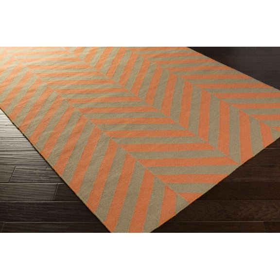 BoutiqueRugs Dyer Transitional Area Rug - Orange, Light Brown - 2' x 3'