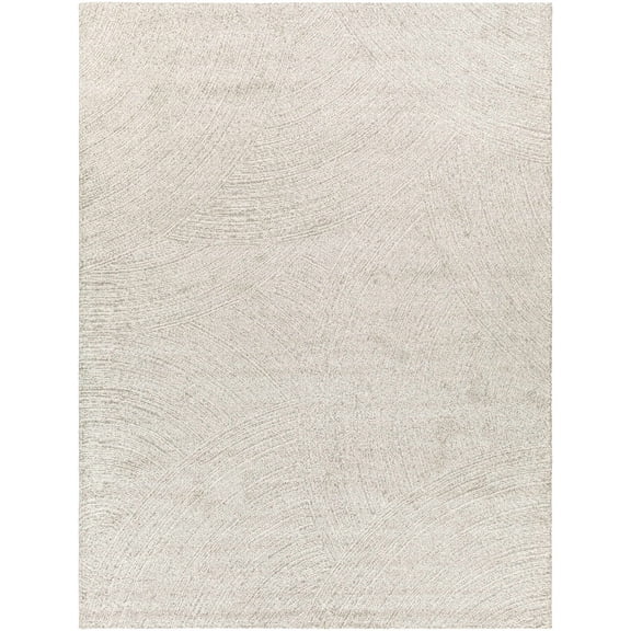 BoutiqueRugs Eaglehawk Contemporary Area Rug - Cream, Peach, Light Gray - 4'3" x 5'11"