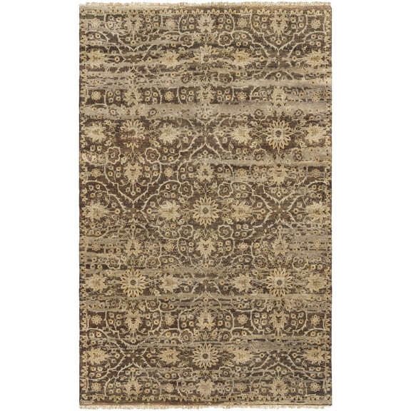 BoutiqueRugs Eccles Traditional Area Rug - Charcoal, Medium Gray, Gray - 8' x 11'