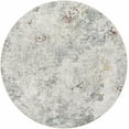 thumbnail image 1 of BoutiqueRugs Edana Contemporary Area Rug - Light Gray, Multi Brown, Cloud Gray - 6'7" Round, 1 of 5