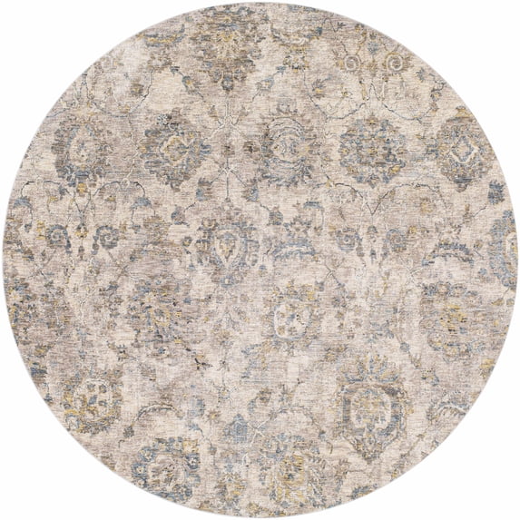 BoutiqueRugs Edenfield Traditional Runner Rug - Teal, Pale Blue, Mustard - 2'7" x 10' Runner