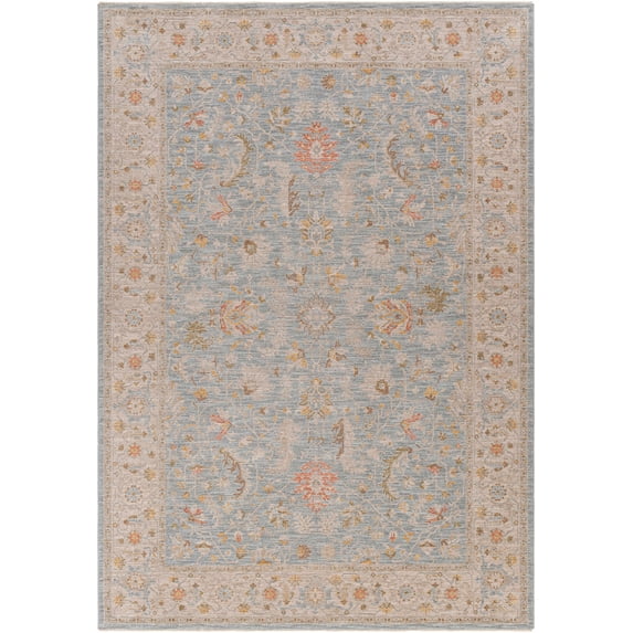 BoutiqueRugs Edie Traditional Area Rug - Taupe, Medium Gray, Mustard - 5' x 7'5"
