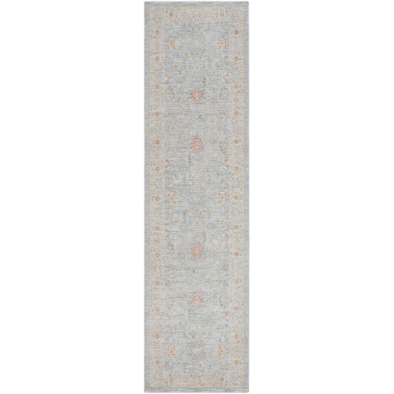 BoutiqueRugs Edie Traditional Runner Rug - Taupe, Medium Gray, Mustard - 2'7" x 10' Runner
