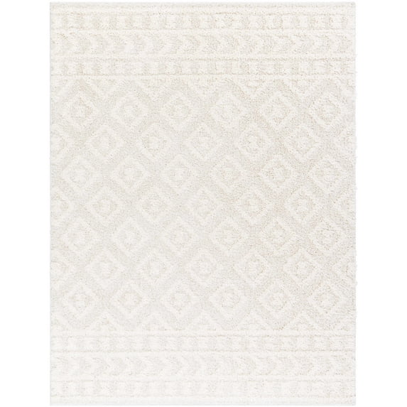 BoutiqueRugs Eivin Contemporary Area Rug - Cream - 6'7" x 9'