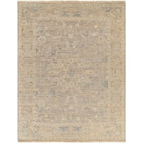 BoutiqueRugs Ellie Traditional Area Rug - LightGray, Beige, Denim - 18" x 18" Sample