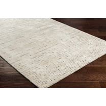 BoutiqueRugs Ellisburg Contemporary Area Rug - Black, Beige, Cream - 18" x 18" Sample