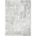 thumbnail image 1 of BoutiqueRugs Elsa Contemporary Area Rug - Medium Gray, Light Gray, Ivory - 3'11" x 5'7", 1 of 11