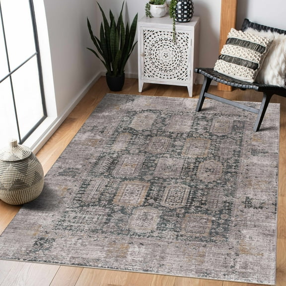 Boutique Rugs Elsu Traditional Runner Rug - Lambswool, Taupe, Gray - 2'11" x 10' Runner
