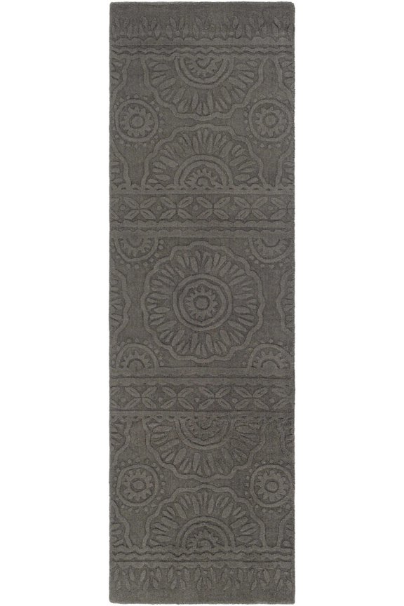 BoutiqueRugs Eversholt Contemporary Runner Rug - Charcoal - 2'6" x 8' Runner