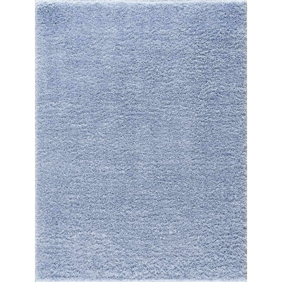 BoutiqueRugs Faina Aqua Washable Shag Area Rug - Machine Washable - Aqua - 4' x 5'7"