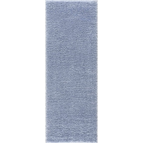 Boutique Rugs Faina Aqua Washable Shag Runner Rug - Machine Washable - Aqua - 2'7" x 7'3" Runner