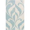 thumbnail image 1 of BoutiqueRugs Fairgrove Traditional, Transitional Area Rug - Aqua, Ivory - 5' x 7'6", 1 of 3