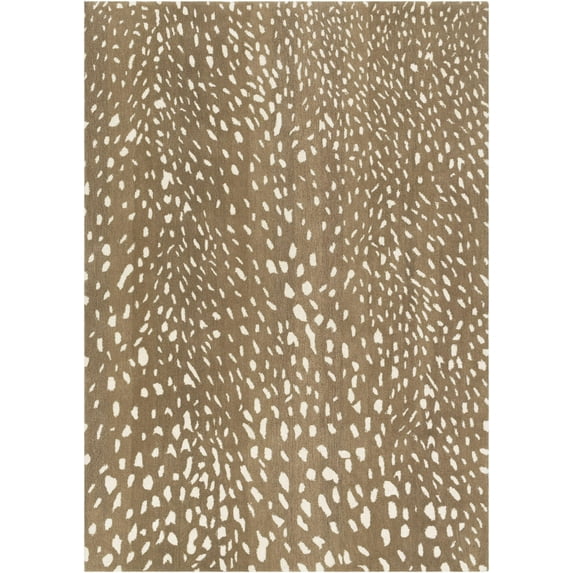 BoutiqueRugs Faulconbridge Contemporary Area Rug - Light Brown, Tan, Cream - 2' x 3'