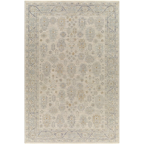 Boutique Rugs Fawn Traditional Area Rug - Dusty Sage, Light Brown, Medium Gray - 2' x 2'11"