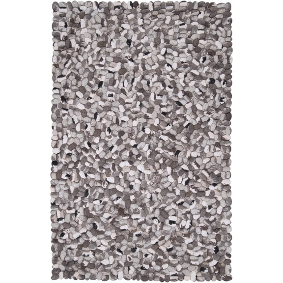 BoutiqueRugs Fillmore Natural Fibers Area Rug - Black, Charcoal, Cream - 5' x 8'