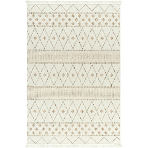 Boutique Rugs Finch Bohemian, Transitional Area Rug - Rose Cream, Nutmeg, Sage - 2' x 2'11"