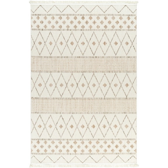 BoutiqueRugs Finch Bohemian, Transitional Area Rug - Rose Cream, Nutmeg, Sage - 8'11" x 12'