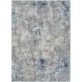 thumbnail image 1 of BoutiqueRugs Findochty Contemporary Area Rug - Aqua, Navy, Medium Brown - 6'7" x 9', 1 of 3