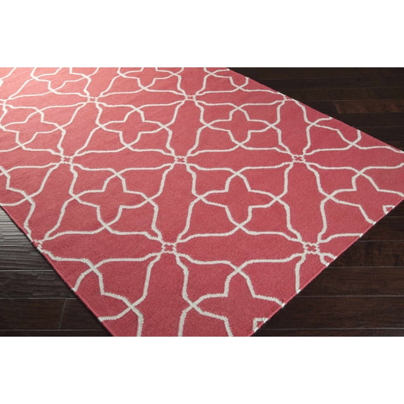 BoutiqueRugs Fiskdale Contemporary Area Rug - Pink, Light Sage - 8' x 11'