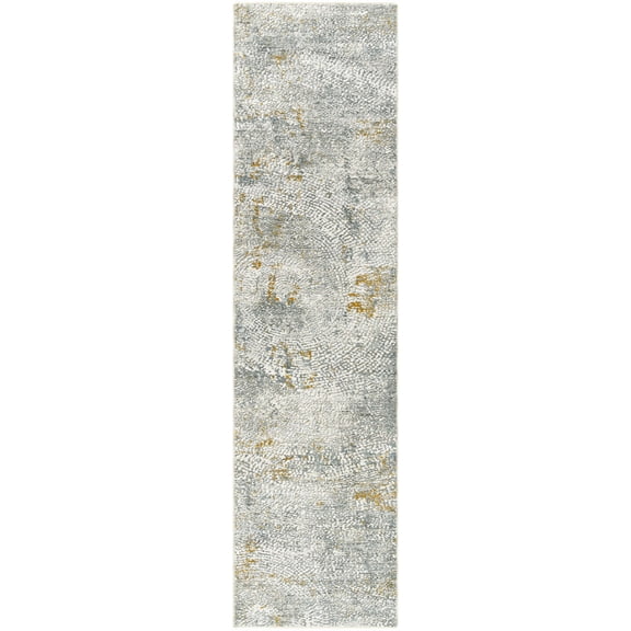 BoutiqueRugs Fleur Contemporary Runner Rug - Natural Gray, Nutmeg, Neutral - 2'7" x 7'3" Runner