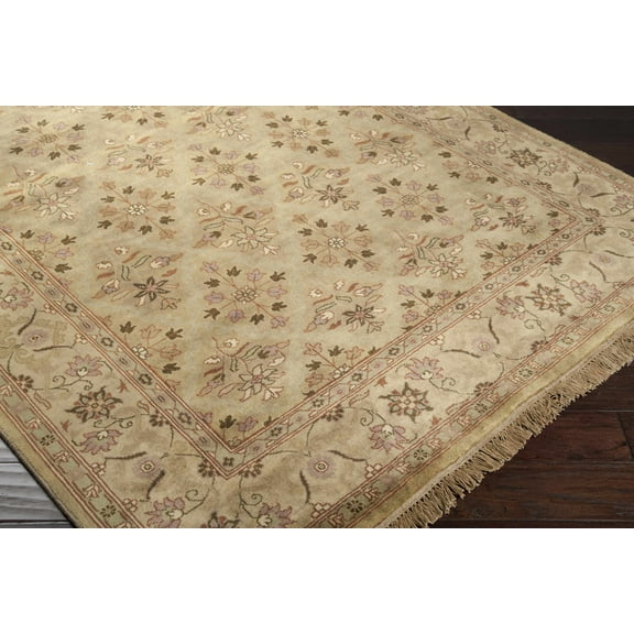 BoutiqueRugs Fordsville Traditional Area Rug - Medium Brown, Off White, Tan - 8' Round