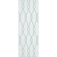 thumbnail image 1 of BoutiqueRugs Franklintown Transitional Runner Rug - Cream, Aqua - 2'6" x 8' Runner, 1 of 6