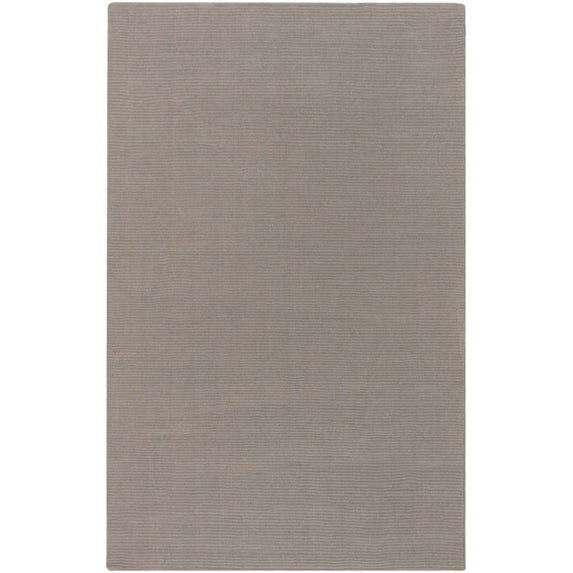 BoutiqueRugs Freemansburg Boho Hand Loomed Wool Natural Fiber Soft Area Rug - Modern Minimalist Solid Neutral Color Carpet for Living Room, Bedroom - Gray - 6' x 9' (6x9)