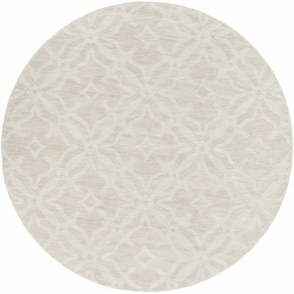 BoutiqueRugs Fyffe Contemporary Area Rug - Ivory - 7'9" Round