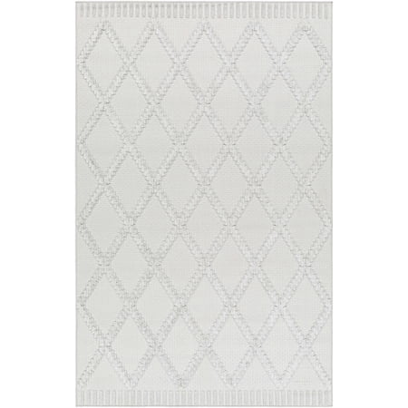 BoutiqueRugs Galia Contemporary Area Rug - Outdoor Safe - Arctic Stone, Medium Gray, Dark Gray - 5'3" x 7'
